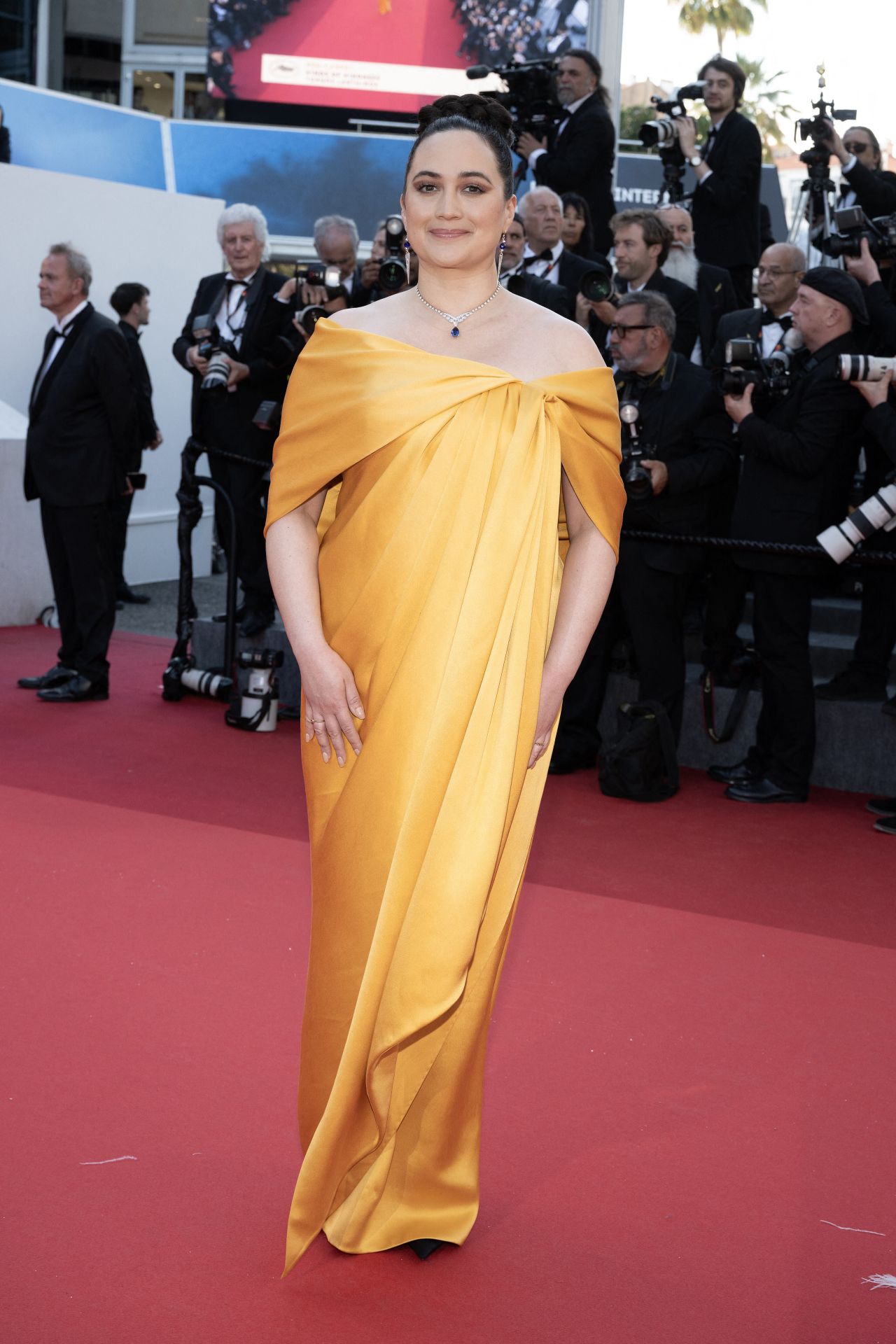 lily gladstone at kinds of kindness premiere at the 2024 cannes film festival